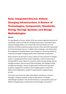 Solar EV Charging Infrastructure Review