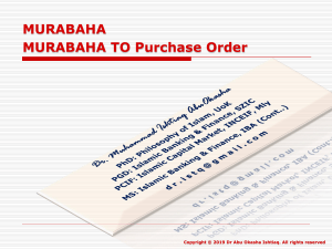 Murabaha to Purchase Order: Islamic Finance Guide