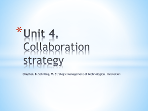 Unit 4: Collaboration Strategy in Technological Innovation
