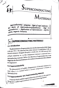 Superconducting Materials: Properties & Applications