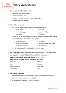 ESL Lesson: Talking about Professions