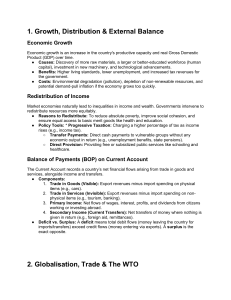 Macroeconomics Basics: Growth, Trade, Globalisation