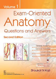 Exam-Oriented Anatomy Q&A: Volume 1