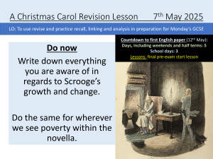 GCSE A Christmas Carol Revision: Poverty & Scrooge Analysis