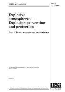 BS EN 1127-1:2007 Explosive Atmospheres Prevention