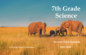 7th Grade Science Textbook for Utah SEEd Standards
