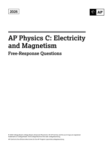 2026 AP Physics C: Electricity and Magnetism Free-Response Questions