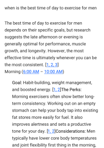 Best Time to Exercise for Men