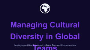 Managing Cultural Diversity in Global Teams: Strategies & Best Practices