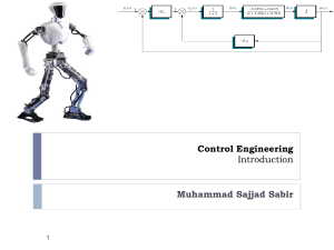 Control Engineering Introduction Coursebook