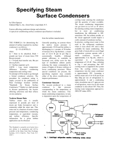 Specifying Steam Surface Condensers: Design & Selection Guide