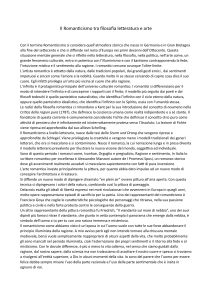 Il Romanticismo: filosofia, letteratura, arte