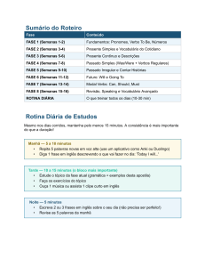 Curso de Ingl&ecirc;s: Programa de 16 Semanas