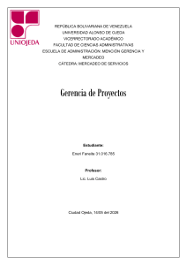 Gerencia de Proyectos - Proyecto Acad&eacute;mico