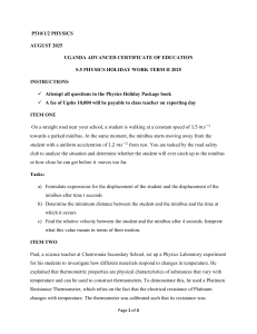 Uganda S.5 Physics Holiday Work Term II 2025