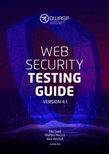 OWASP Web Security Testing Guide v4.1