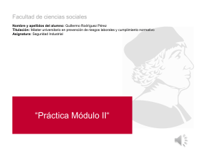 Pr&aacute;ctica M&oacute;dulo II: Seguridad Industrial - M&aacute;ster Prevenci&oacute;n Riesgos Laborales