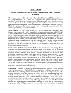 PFAS: Source Detection, Health Effects, Remediation Conclusion