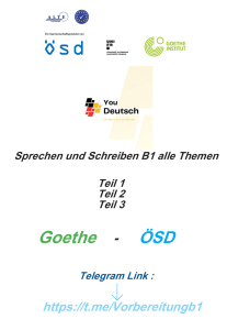 Sprechen und Schreiben B1: Alle Themen und Beispiele