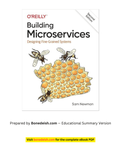 Building Microservices 2nd Ed Summary: Designing Fine-Grained Systems