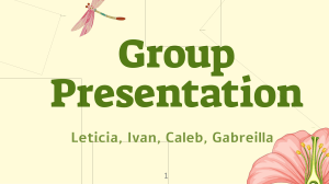Sexual Reproduction in Plants Group Presentation