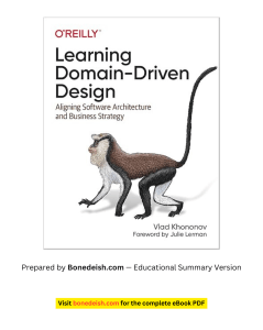 Learning Domain-Driven Design Summary: Aligning Software Architecture