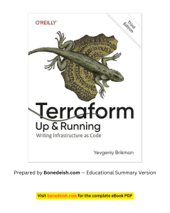Terraform: Up & Running 3rd Edition Summary