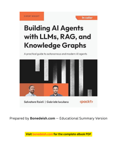 Building AI Agents with LLMs, RAG, Knowledge Graphs