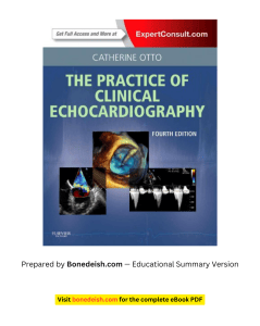 Practice of Clinical Echocardiography 4th Ed Summary