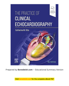 Clinical Echocardiography 6th Edition Summary
