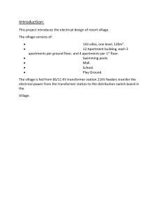 Electrical Design of Resort Village Project