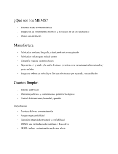 &iquest;Qu&eacute; son los MEMS? Definici&oacute;n y Manufactura
