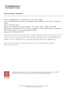 Review: Native Sources of Japanese Industrialization, 1750-1920