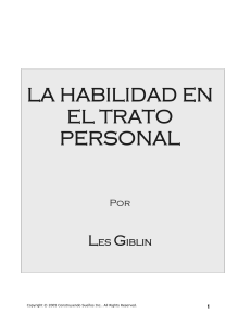 La Habilidad en el Trato Personal: Manual de Habilidades Sociales