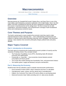 Macroeconomics 23rd Edition Summary by McConnell Brue Flynn