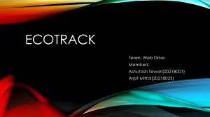 ECOTRACK: Environmental Tracking Web Platform