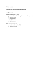 Biology Quiz: Action Potential & Learning Types