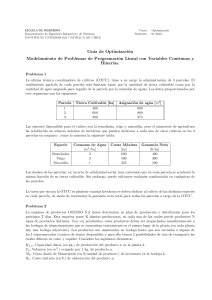 Gu&iacute;a de Optimizaci&oacute;n: Modelado de Programaci&oacute;n Lineal