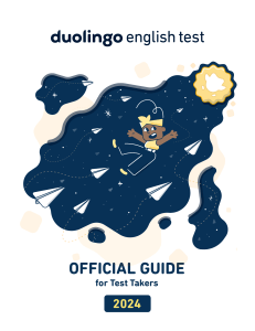 Duolingo English Test Official Guide 2024