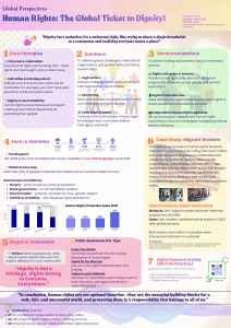 Human Rights: Global Ticket to Dignity