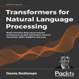 Transformers for NLP: Build Deep Neural Networks with Python, PyTorch, TensorFlow