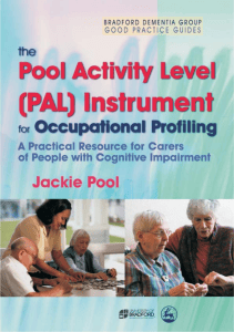 Pool Activity Level (PAL) Instrument for Occupational Profiling