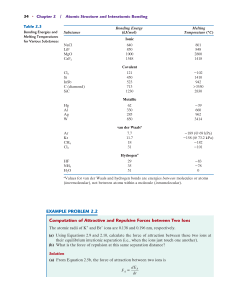 Atomic Structure and Interatomic Bonding