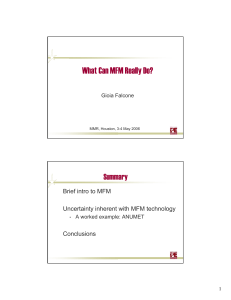What Can MFM Really Do? MFM Analysis