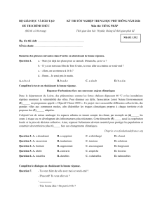 Examen du baccalaur&eacute;at fran&ccedil;ais 2026