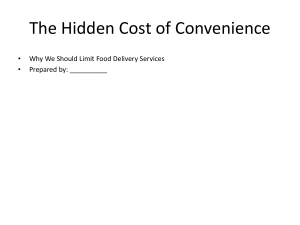 The Hidden Cost of Food Delivery Convenience
