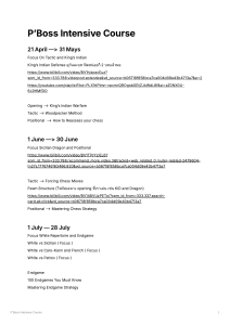 P&rsquo;Boss Intensive Chess Course: Tactics, Openings, Endgames
