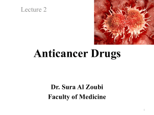 Anticancer Drugs Lecture Notes