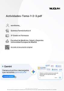 Actividades Temas 1-2-3 Qu&iacute;mica Farmac&eacute;utica II Farmacia UEM