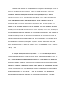 Review of Hegemonic Masculinity in Psychology Research